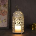 Photophore doré pour ambiance chaleureuse