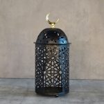 Élégant photophore doré pour décoration