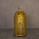 Photophore doré, accessoire de décoration marocain