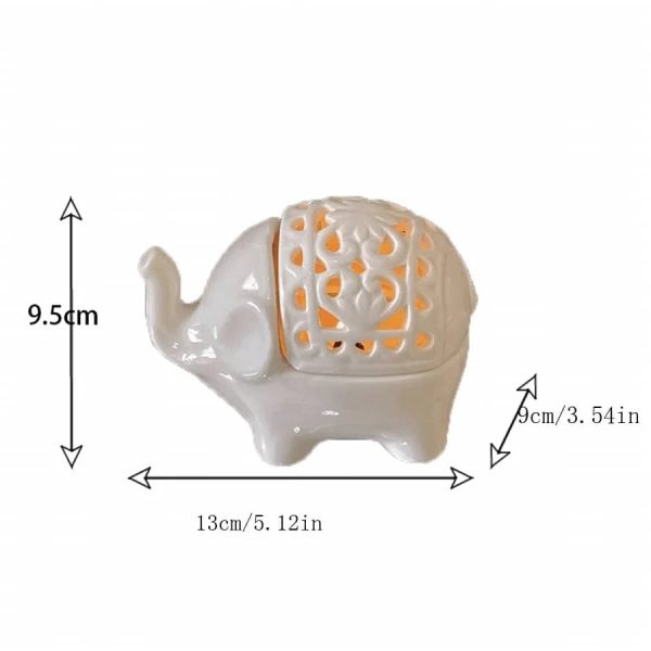 Photophore design éléphant, objet décoratif chic