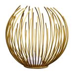 Photophore de table en fonte dorée