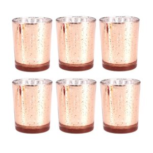 Photophore doré en forme de gobelet