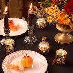 Accessoire de décoration : photophore doré