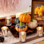 Photophore chic en rose gold pour ambiance chaleureuse