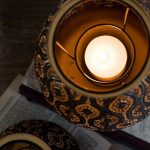 Photophore Oriental en noir, ambiance chaleureuse et raffinée