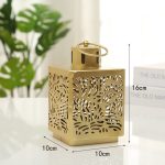 Photophore décoratif en fer forgé