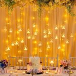 Lot photophores suspendus pour décoration de mariage