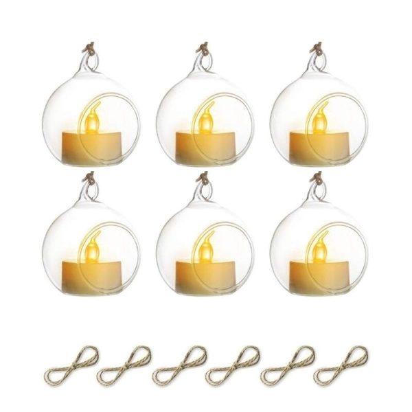 Photophores suspendus, idéal pour préparer votre mariage