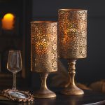 Photophore Métal Vintage en fer forgé