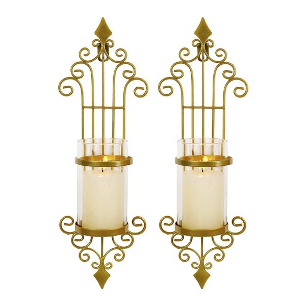 Accessoire mural doré pour ambiance chaleureuse