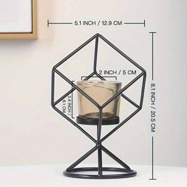 Cube décoratif noir, parfait pour soirées lumineuses