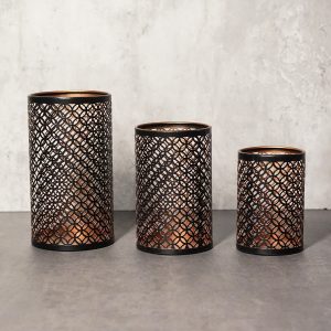 Photophore noir, parfait pour éclairer vos espaces