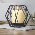 Élément de décoration géométrique en noir