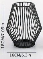 Photophores noirs losange, ajout chic à votre intérieur