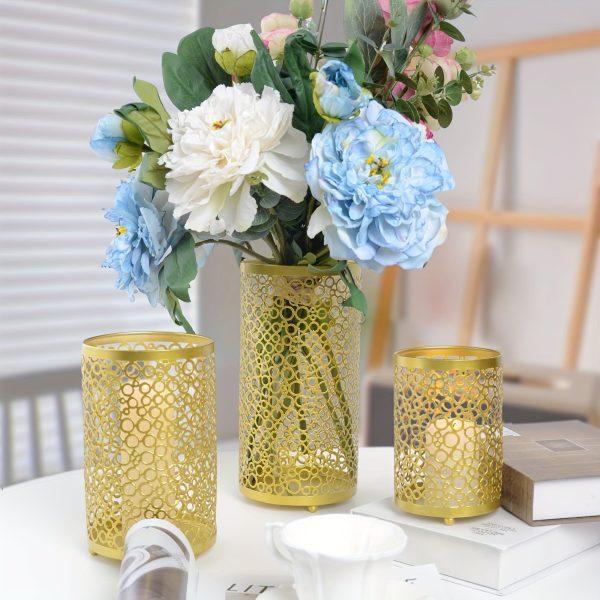 Photophore noir décoratif avec design rond