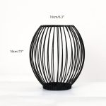 Ambiance moderne avec photophore noir en ovalité