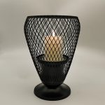 Photophore Noir - Panier élégant pour décoration intérieure