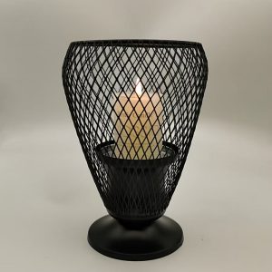 Photophore Noir - Panier élégant pour décoration intérieure