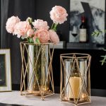 Photophore en verre élégant pour décoration intérieure