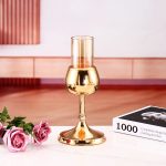 Accessoire de décoration en verre doré