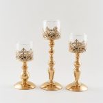 Verre dentelle dorée pour ambiance chaleureuse