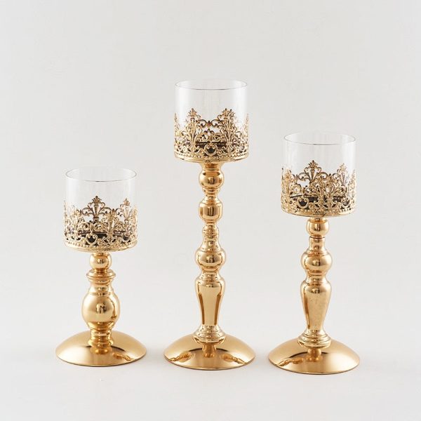 Verre dentelle dorée pour ambiance chaleureuse