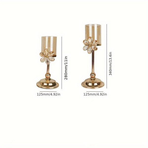 Lumière douce avec photophore en verre et cristal