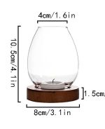 Photophore en verre, idéal pour la décoration intérieure
