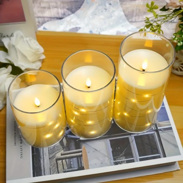 Verre décoratif pour éclairage d'ambiance, LED incluse