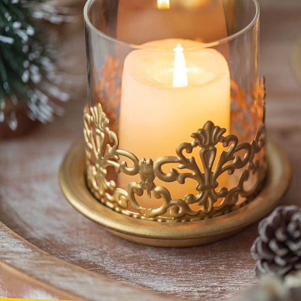 Accessoire de décoration en verre et métal