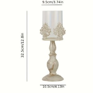 Photophore moderne en verre, design épuré