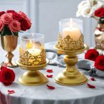 Photophore verre romantique, idéal pour éclairer vos soirées