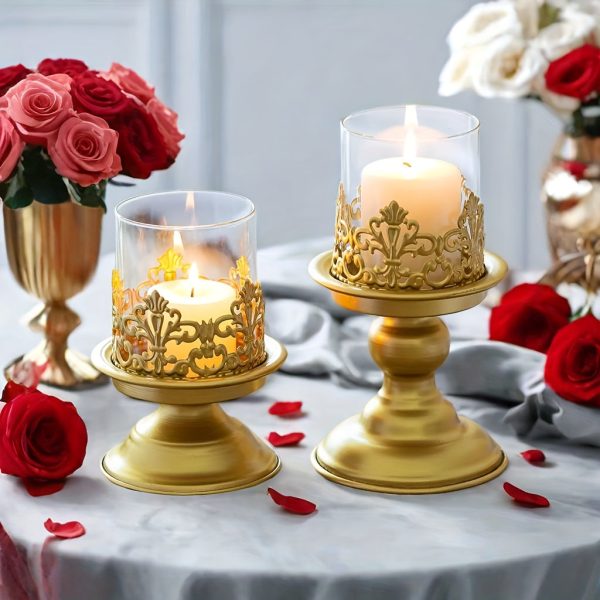 Photophore verre romantique, idéal pour éclairer vos soirées