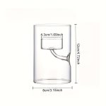 Photophore en verre, design rond pour ambiance chaleureuse