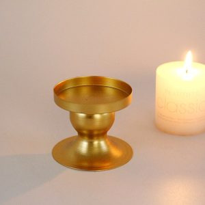 Porte Bougie Doré élégant pour une ambiance spirituelle