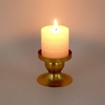 Porte Bougie doré, accessoire de décoration spirituelle