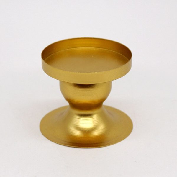 Porte Bougie doré, élément de décoration zen