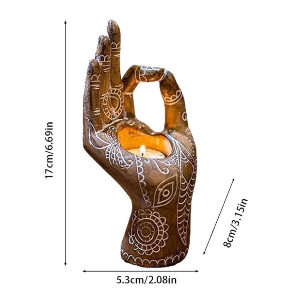 Élégant Porte Bougie pour rituels spirituels