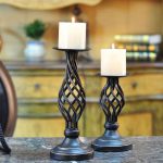 Élément design en fonte pour bougies