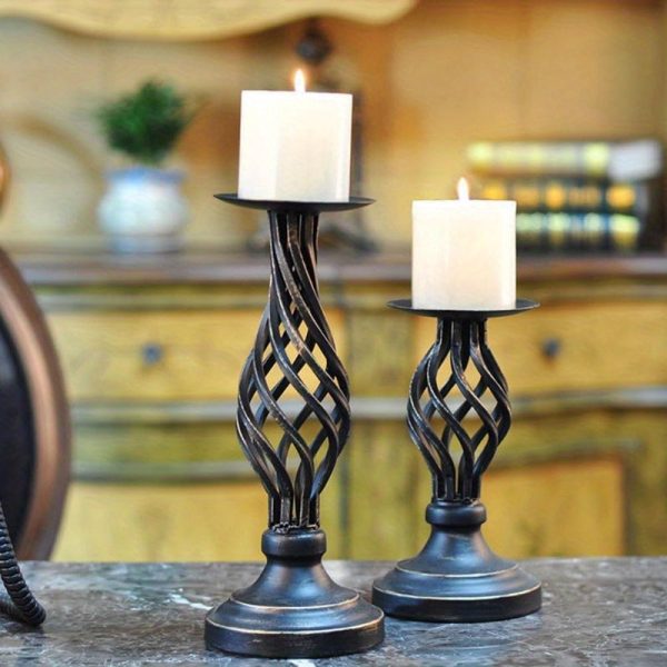 Élément design en fonte pour bougies