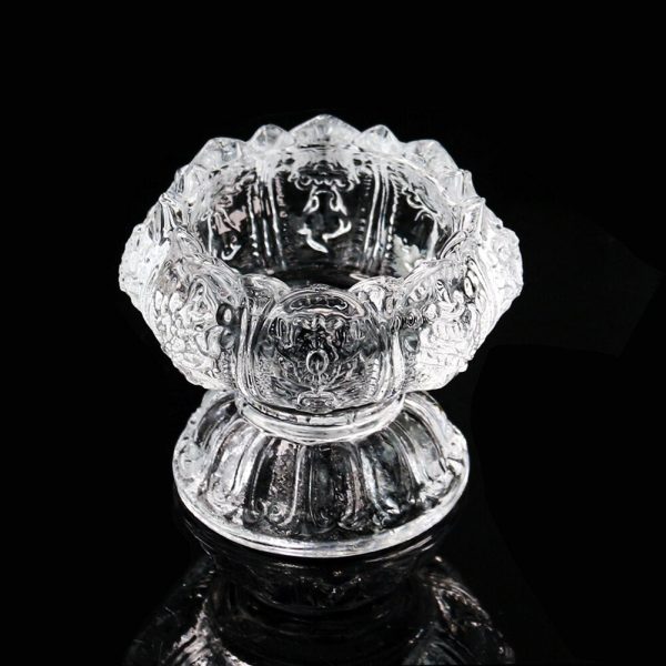 Accessoire décoratif en verre pour bougies et méditation