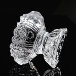 Porte-bougie élégant avec motif floral pour intérieur zen