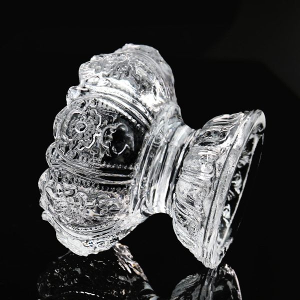 Porte-bougie élégant avec motif floral pour intérieur zen