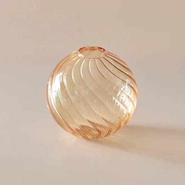 Accessoire de décoration en verre strié