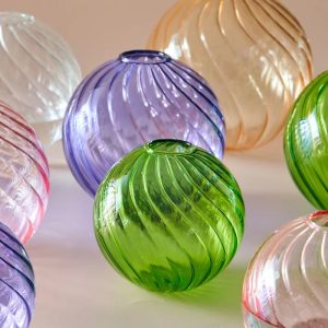 Boule en verre pour soliflore, design élégant