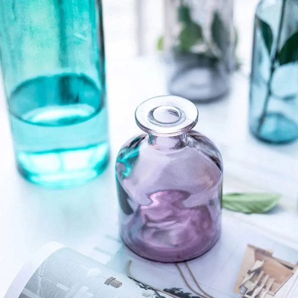 Bouteille décorative en verre pour table