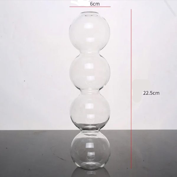 Soliflore en verre simple pour décoration florale