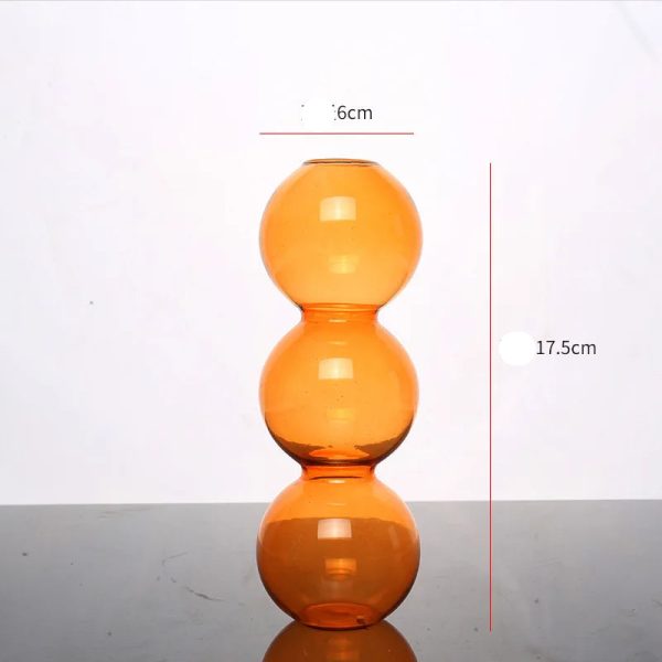 Vase en verre design boule pour style minimaliste