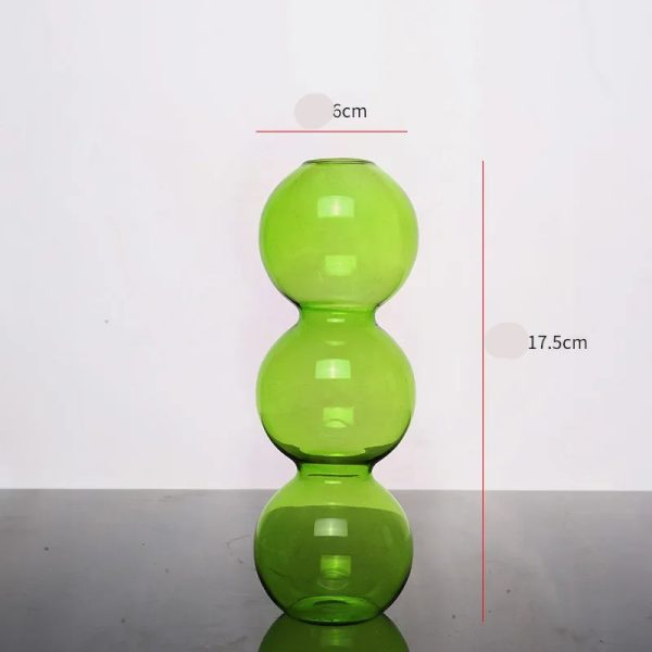 Vase boule en verre pour décoration