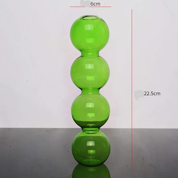 Design de soliflore en verre en forme de boule